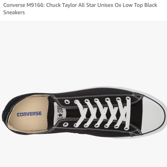 Converse All Star OX - Black. NEW - Picture 3 of 5